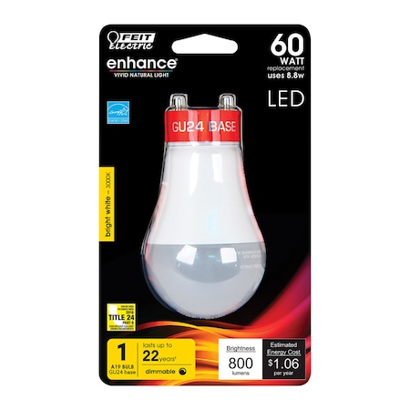 Feit LED A19 GU24 BW 60W DIM BPOM60DM930CAGU